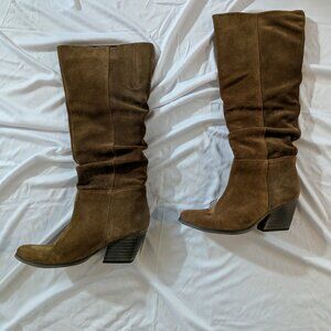 Crown Vintage Devorah Knee High Boots size 8.5 - Cognac Brown